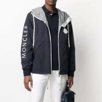 Moncler  Mens Logo Casual Jackets Navy - 몽클레어 2021 남성 로고 캐쥬얼 자켓 Moc02296x Size(m - 3xl) 네이비