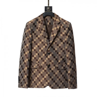 Louis vuitton  Mens Logo Suit Jackets Brown - 루이비통 2021 남성 로고 슈트 자켓 Lou03675x Size(m - 3xl) 브라운