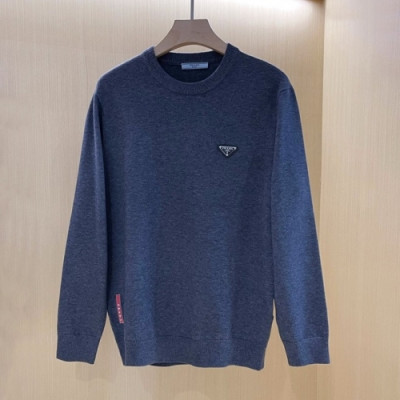 Prada  Mens Crew-neck Sweaters Gray - 프라다 2021 남성 크루넥 스웨터 Pra02442x Size(m - 3xl) 그레이