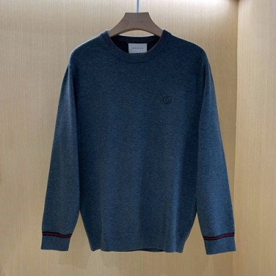 Gucci  Mm/Wm Logo Crew-neck Sweaters Gray - 구찌 2021 남/녀 로고 크루넥 스웨터 Guc04436x Size(m - 2xl) 그레이