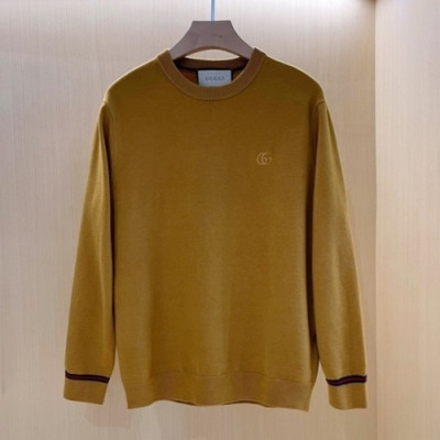 Gucci  Mm/Wm Logo Crew-neck Sweaters Camel - 구찌 2021 남/녀 로고 크루넥 스웨터 Guc04437x Size(m - 2xl) 카멜