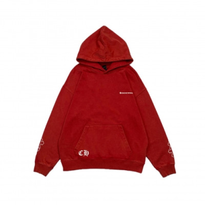 Chrom Hearts  Mens Logo Cotton Hoodie Red - 크롬하츠 2021 남성 로고 코튼 후디 Chr0428x Size(s - 2xl) 레드