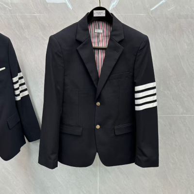 Thom Browne  Mens Casual Cotton Suit Jackets Navy - 톰브라운 2025 남성 캐쥬얼 코튼 슈트 자켓 Thom01465x Size(1 - 5) 네이비