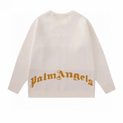 Palm Angels  Mens Logo Crew-neck Sweaters White - 팜 엔젤스 2021 남성 로고 크루넥 스웨터 Pam0351x Size(s - xl) 화이트