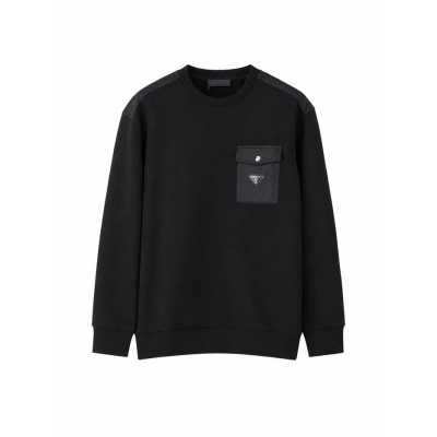 Prada Mens Crew-neck Cotton Tshirts - 프라다 남성 로고 크루넥 코튼 긴팔티 Pra02449x