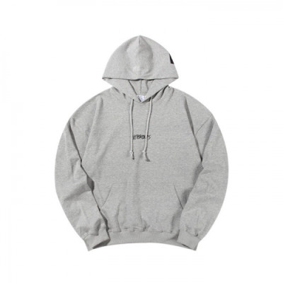 Vetements  Mm/Wm Logo Oversize Cotton Hoodie Gray - 베트멍 2021 남/녀 로고 오버사이즈 코튼 후드티 Vet0222x Size(xs - l) 그레이