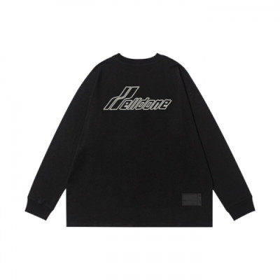 WELLDONE  Mm/Wm Retro Logo Crew-neck Tshirts Black - 웰던 2021 남/녀 레트로 로고 크루넥 긴팔티 Wel0024x Size(s - l) 블랙