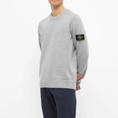 Stone Island  Mens Casual Crew-neck Sweaters Gray - 스톤아일랜드 2021 남성 캐쥬얼 크루넥 스웨터 Sto0385x Size(m - 2xl) 그레이