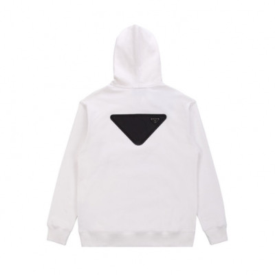 Prada  Mens Casual Cotton Hoodie White - 프라다 2021 남성 캐쥬얼 코튼 후드티 Pra02455x Size(m - 2xl) 화이트