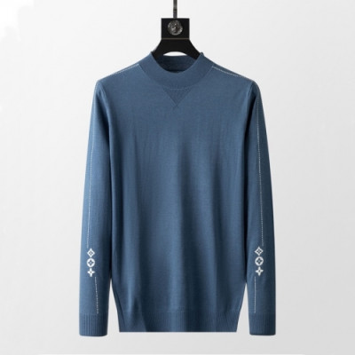 Louis vuitton  Mens Casual Wool Sweaters Blue - 루이비통 2021 남성 캐쥬얼 울 스웨터 Lou03749x Size(m - 3xl) 블루