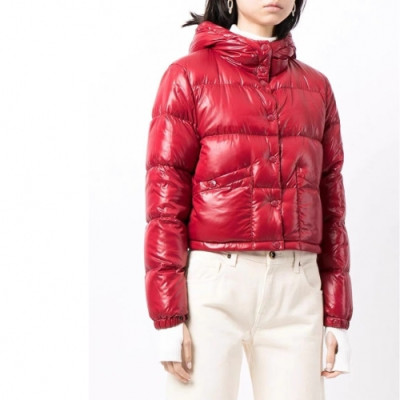 Moncler   Womens Patch Logo Modern Duck Down Long Padding Red - 몽클레어 2021 여성 패치 로고 모던 덕다운 롱패딩 Moc02368x Size(s - l) 레드