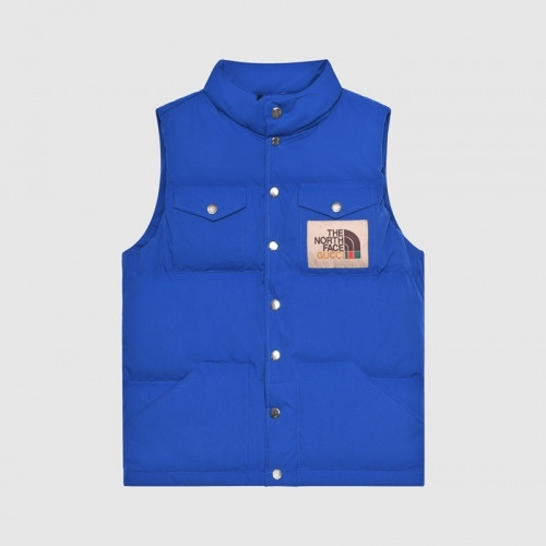 Gucci Mens Patch Logo Modern Duck Down Padding Vest Blue - 구찌 2021 남성 패치 로고 모던 덕다운 패딩조끼 Guc04464x Size(xs - xl) 블루