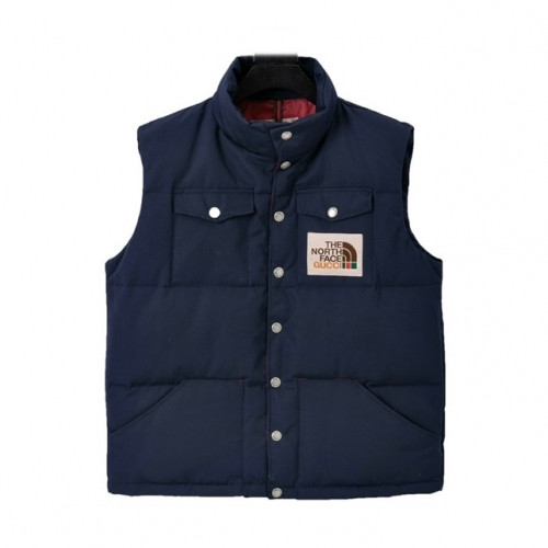 Gucci Mens Patch Logo Modern Duck Down Padding Vest Navy - 구찌 2021 남성 패치 로고 모던 덕다운 패딩조끼 Guc04466x Size(s - xl) 네이비