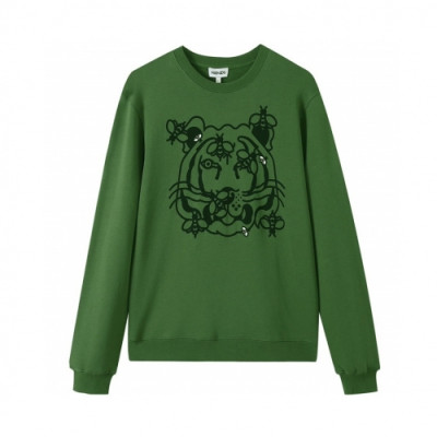 Kenzo  Mens  Signature Tiger Cotton Tshirts Green - 겐조 2021 남성  시그니처 타이거 코튼 맨투맨 Ken0174x Size(m - 2xl) 그린