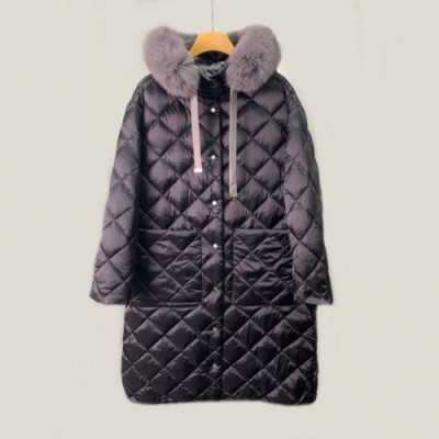 Maxmara  Ladies Duck Down Long Padding Navy - 막스마라 2021 여성 덕다운 롱패딩 Max0099x Size(s - l) 네이비