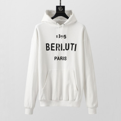 Berluti  Mens Casual Cotton Hoodie White - 벨루티 2021 남성 캐쥬얼 코튼 후디 Ber0058x Size(m - 3xl) 화이트