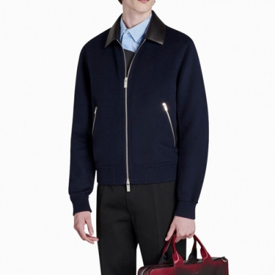 Berluti  Mens Casual Leather Jackets Navy - 벨루티 2021 남성 캐쥬얼 가죽 자켓 Ber0060x Size(m - 3xl) 네이비