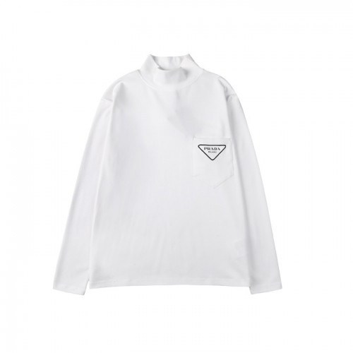 Prada  Mens Crew-neck Cotton Tshirts White - 프라다 2021 남성 로고 크루넥 코튼 긴팔티 Pra02487x Size(s - xl) 화이트