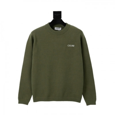 Celine   Mm/Wm Hedi Slimane Logo Sweaters Khaki - 셀린느 2021 남/녀 로고 스웨터 Cel0190x Size(s - xl) 카키