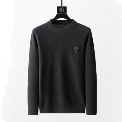 Fendi  Mens Logo Crew-neck Sweaters Black - 펜디 2021 남성 로고 크루넥 울 스웨터 Fen01102x Size(m - 3xl) 블랙