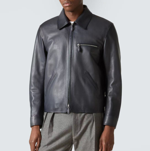 벨루티 남성 가죽 자켓 - Berluti Mens Leather Jackets - bec9962x