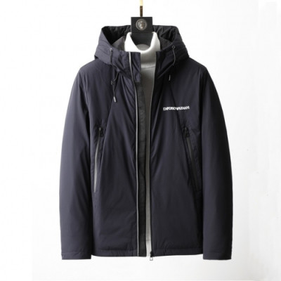 Armani  Mens Logo Casual Down Jackets Black - 알마니 2021 남성 로고 캐쥬얼 다운 자켓 Arm0911x Size(m - 3xl) 블랙