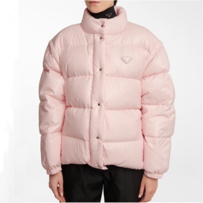 Prada  Womens Logo Casual Duck Down Jackets Pink - 프라다 2021 여성 로고 캐쥬얼 다운 자켓 Pra02497x Size(s - l) 핑크