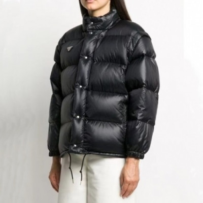 Prada  Womens Logo Casual Duck Down Jackets Black - 프라다 2021 여성 로고 캐쥬얼 다운 자켓 Pra02497x Size(s - l) 블랙