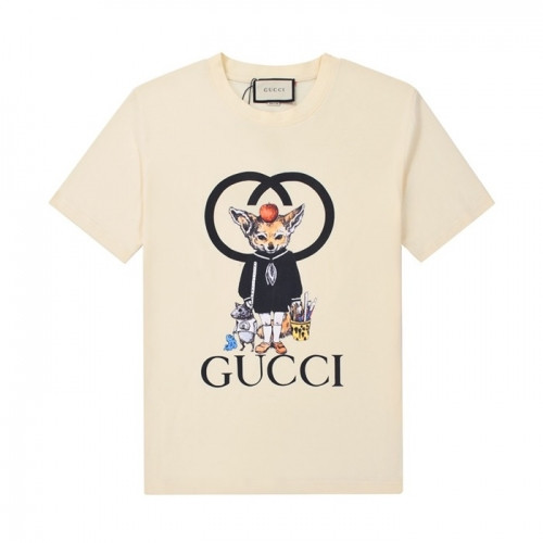 Gucci  Mm/Wm Logo Short Sleeved Tshirts Ivory - 구찌 2021 남/녀 로고 반팔티 Guc04005x Size(xs - l) 아이보리
