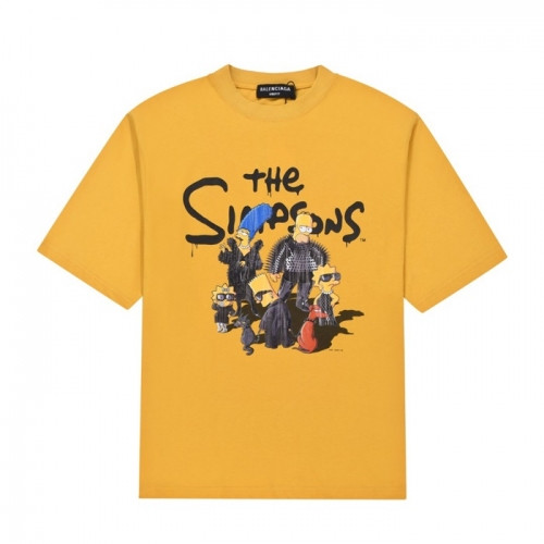 Balenciaga  Mm/Wm Logo Cotton Short Sleeved Tshirts Yellow - 발렌시아가 2021 남/녀 로고 코튼 반팔티 Bal01246x Size(s - l) 옐로우