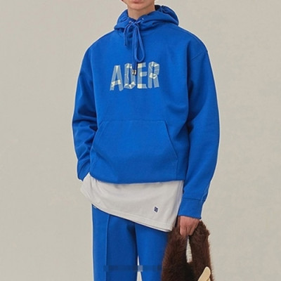 ADER  Mens Minimal Cotton Hoodie Blue - ADER 2021 남성 미니멀 코튼 후디 Ade0079x Size(A1 - A2) 블루