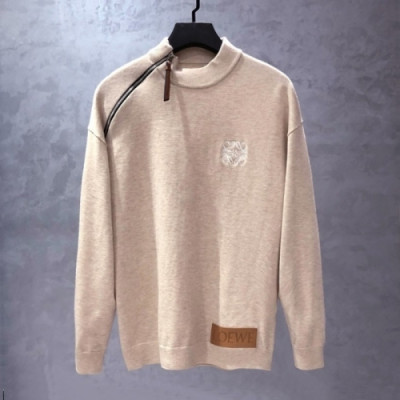 Loewe  Mens Logo Crew-neck Sweaters Beige - 로에베 2021 남성 로고 크루넥 스웨터 Loe0524x Size(m - 2xl) 베이지