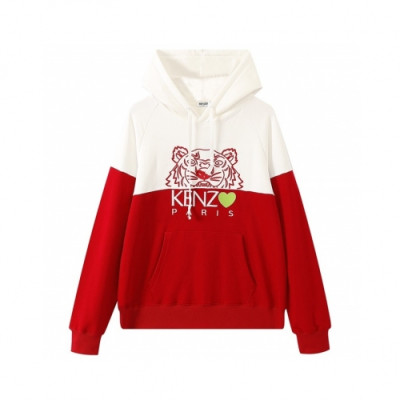 Kenzo Mm/Wm Signature Tiger Cotton Hoodie Red - 겐조 2021 남/녀 시그니처 타이거 코튼 후드티 Ken0180x