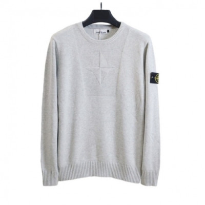 Stone Island  Mens Casual Crew-neck Sweaters Gray - 스톤아일랜드 2021 남성 캐쥬얼 크루넥 스웨터 Sto0420x Size(m - 2xl) 그레이