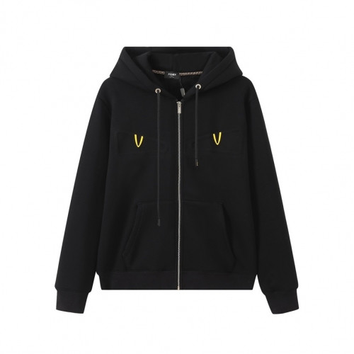 Fendi Mm/Wm Logo Cotton Hoodie Black - 펜디 2021 남/녀 로고 코튼 후디 Fen01114x
