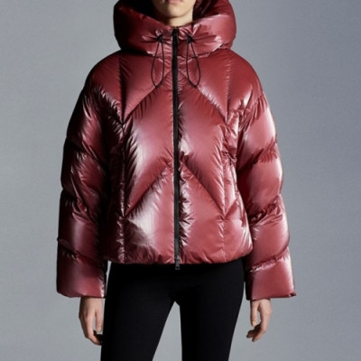 Moncler  Womens Patch Logo Modern Duck Down Padding Burgundy - 몽클레어 2021 여성 패치 로고 모던 덕다운 패딩 Moc02422x Size(0 - 2) 버건디