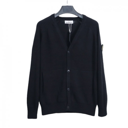 Stone Island Mens Casual Wool Cardigan Black - 스톤아일랜드 2021 남성 캐쥬얼 울 가디건 - sto434x