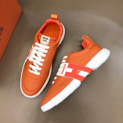 에르메스  남성 모던 레더 스니커즈 Size(240-275) 오렌지 - Hermes  Men's Casual Leather Sneakers Her0726x Orange