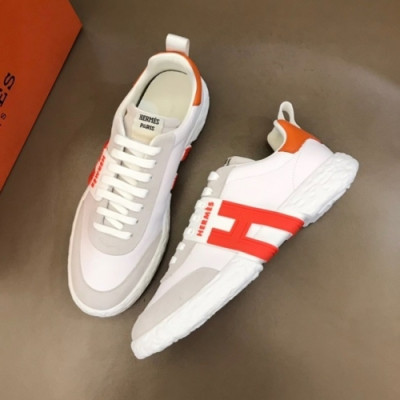 에르메스  남성 모던 레더 스니커즈 Size(240-275) 그레이 - Hermes  Men's Casual Leather Sneakers Her0728x Gray