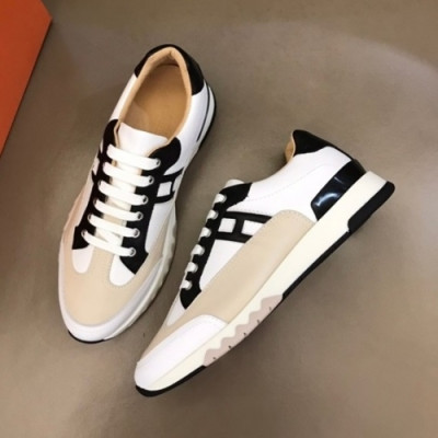 에르메스  남성 모던 레더 스니커즈 Size(240-270) 베이지 - Hermes  Men's Casual Leather Sneakers Her0729x Beige