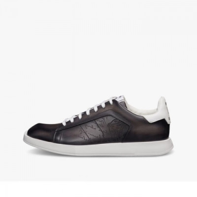 벨루티  남성 캐쥬얼 레더 스니커즈 Szie(245 - 270) 블랙 - Berluti  Men's Casual Leather Sneakers Ber0070x Black