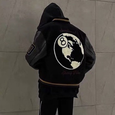 STUSSY  Unisex Manuel Logo Jackets Black  - 스터시  남/녀 메뉴얼 로고 자켓 Stu001x Size(s - m) 블랙