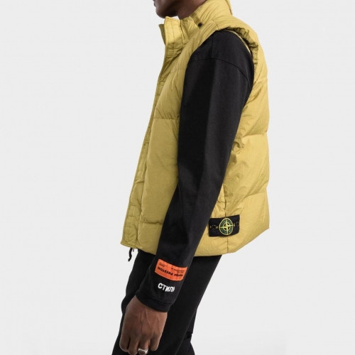Stone Island  Mens Casual Down Vest Yellow - 스톤아일랜드  남성 캐쥬얼 다운 베스트 Sto0446x Size(s - xl) 옐로우