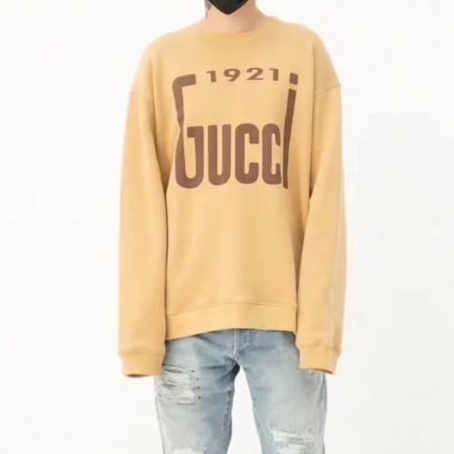 Gucci  Mm/Wm Logo Crew-neck Cotton Tshirts Camel - 구찌 2021 남/녀 로고 코튼 크루넥 코튼 긴팔티 Guc04540x Size(s - l) 카멜
