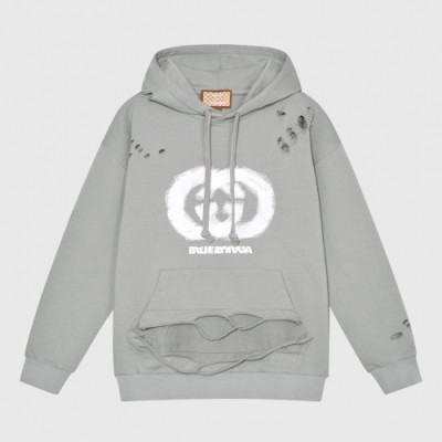 Gucci  Unisex Logo Casual Cotton Hoodie Gray - 구찌 2021 남/녀 로고 캐쥬얼 코튼 후드티 Guc04516x Size(xs - l) 그레이