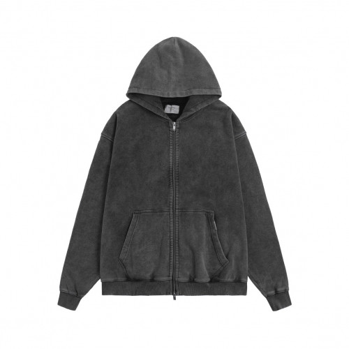 Represent  Unisex Wolf Logo Cotton Hoodie - 리프리젠트 2021 남/녀 울프 로고 코튼 후드티 Rep0042x Size(s - xl) 그레이