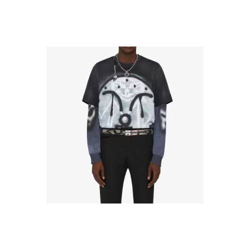 Givenchy  Mens Logo Short Sleeved Tshirts Black - 지방시 2022 남성 로고 코튼 반팔티 Giv0592x Size(s - xl) 블랙