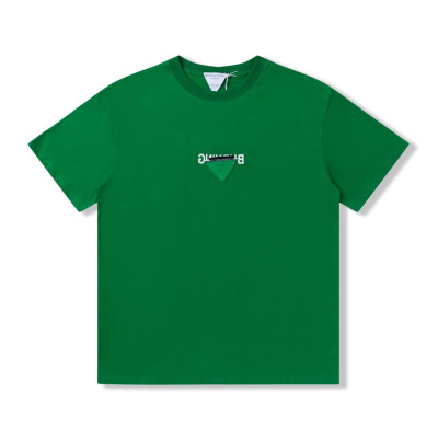 보테가 남자 크루넥 그린 반팔티 - Unisex Green Short-sleeved Tshirts - bot0194x