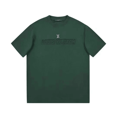 2023 루이비통 남자 크루넥 그린 반팔티 - Unisex Green Tshirts - lou0207x