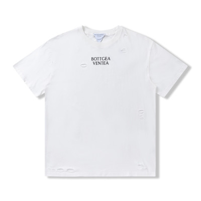 보테가 남자 크루넥 화이트 반팔티 - Unisex White Tshirts - bot0208x